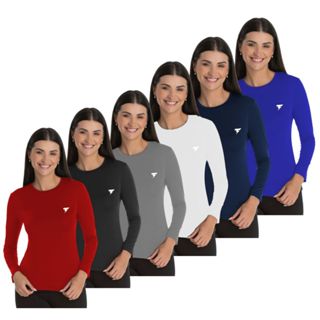 Camisa Manga Longa Segunda Pele Proteção Uv Tecido Gelado