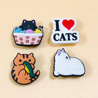 Pins Jibbitz Para Crocs Gato Cat 04 Unidades.