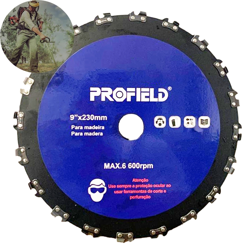 Disco Para Rocadeira Com Dentes De Corrente Motosserra Lâmina em Oferta na Shopee