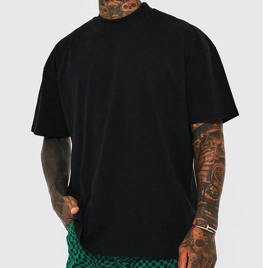 Camiseta Oversized Plus Size Basic Streetwear Masculina em Algodão Sem Estampa Básica Cores Lisas Diversas Academia Musculação Treino Bodybuilder Premium- Bombey