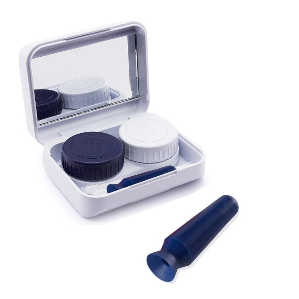 Estojo Para Lente De Contato Com Ventosa Escleral E Espelho Look Vision