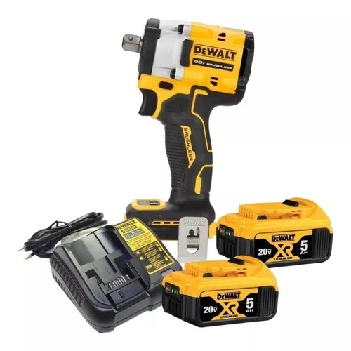 Chave De Impacto Dewalt Dcf922 1/2 20v 2 Baterias 5ah Brushless