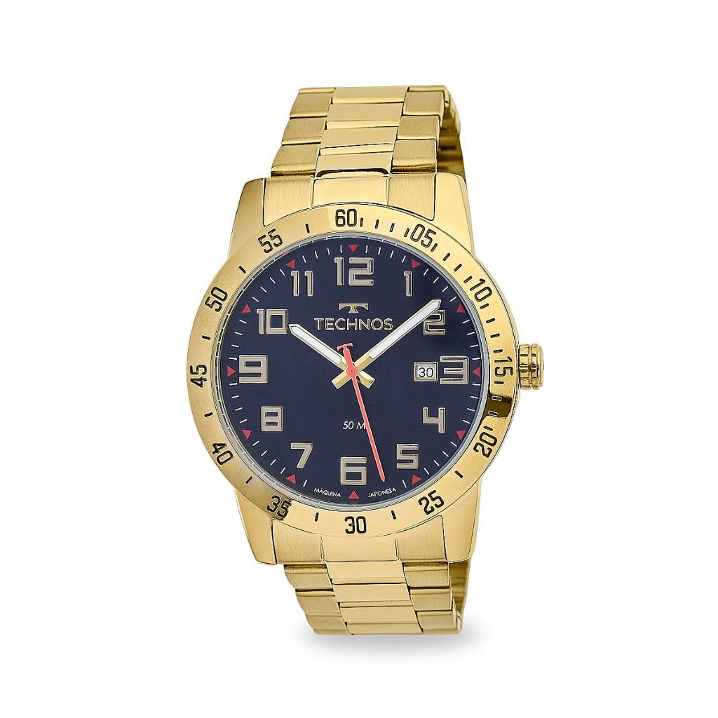Relógio Technos Masculino Dourado 2115Nbo/1A - Watches