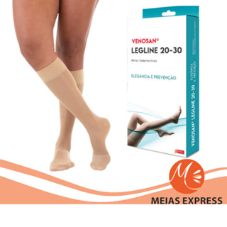 Meia Venosan Legline, 20-30 mmHg, 3/4 Panturrilha, cor:Olinda em Oferta na Shopee