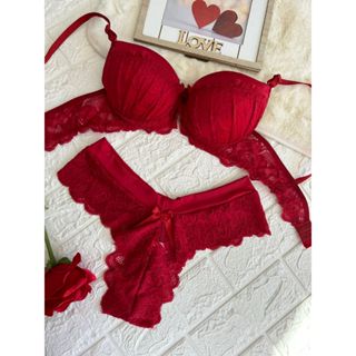 Lingerie Conjunto Sutiã De Renda Luxo Sexy Tanga Fio Claudia Micro