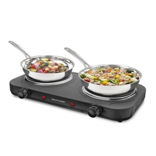 Fogao Cooktop Eletrico 2 bocas Multilaser Easy Cook Preto 110v ou 220v