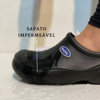 Sapato de Eva Yvate Calçado de Segurança Leve Confortvel Sapato Babuche Enfermagem Cozinha Lavar Quintal Restaurante Dentista Hospital