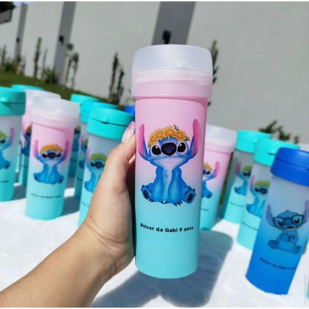 Garrafinha Personalizada Stitch em Oferta na Shopee