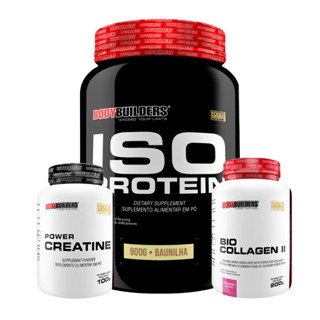 Kit Iso Protein 900g + Power Creatina 100g + Bio Collagen 200g - Bodybuilders