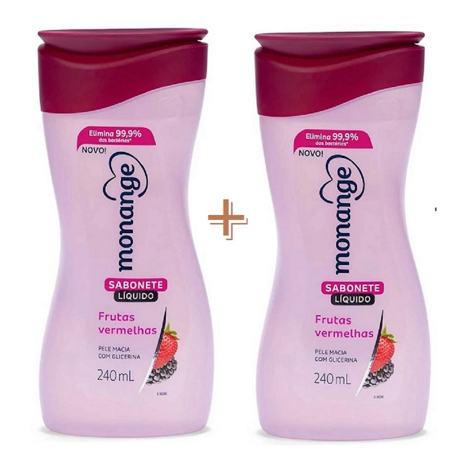 Kit 2 Sabonete Líquido para o Corpo Monange - 240ml Cada em Oferta na Shopee