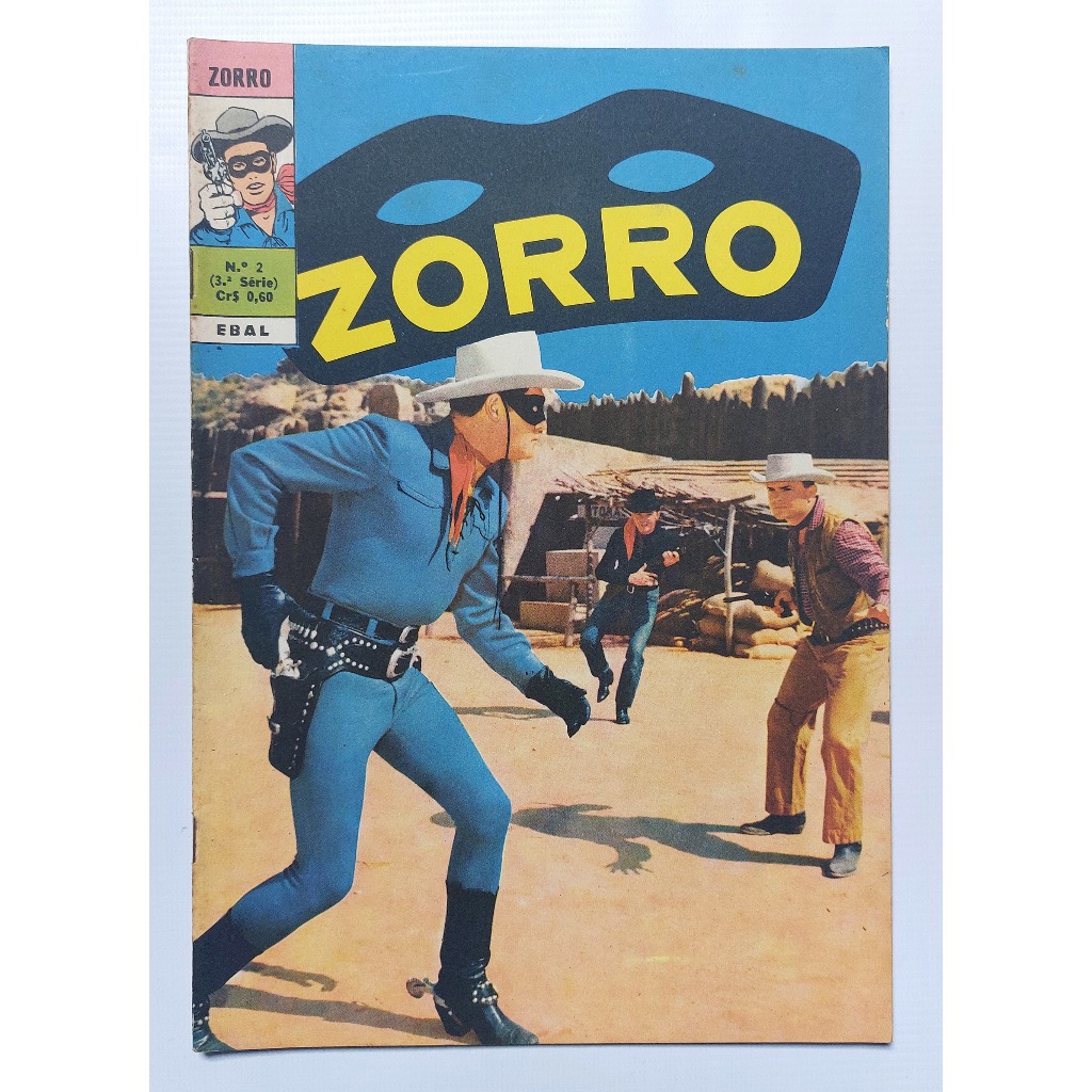 Zorro Num 2 Terceira Série 1970 Editora Ebal - Raro - revista em quadrinhos