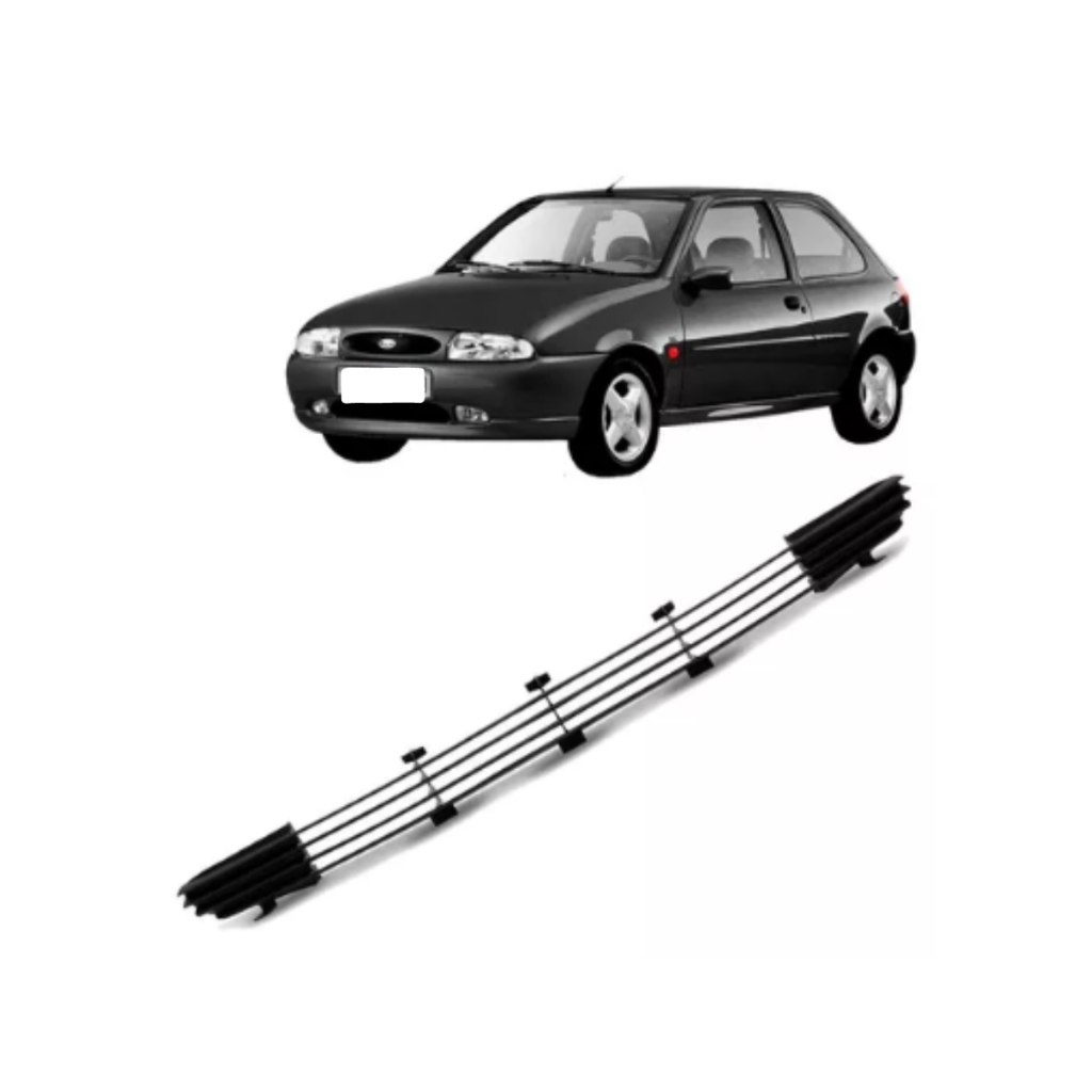 Grade Parachoque Sem Milha Fiesta 1996 1997 1998 1999 Preto Top