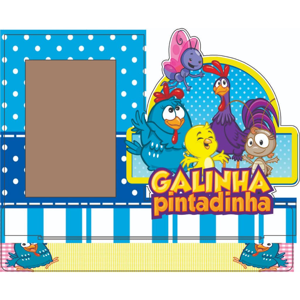 Porta Retrato Galinha Pintadinha em Oferta na Shopee