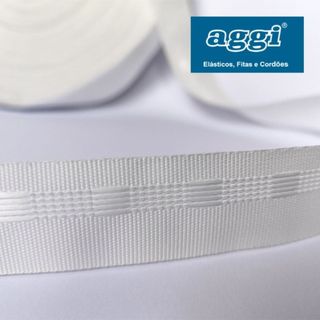 Fita Fácil para Cortina Wave 2x2cm AGGI - 20 e 25mm - Rolo c/ 50 metros