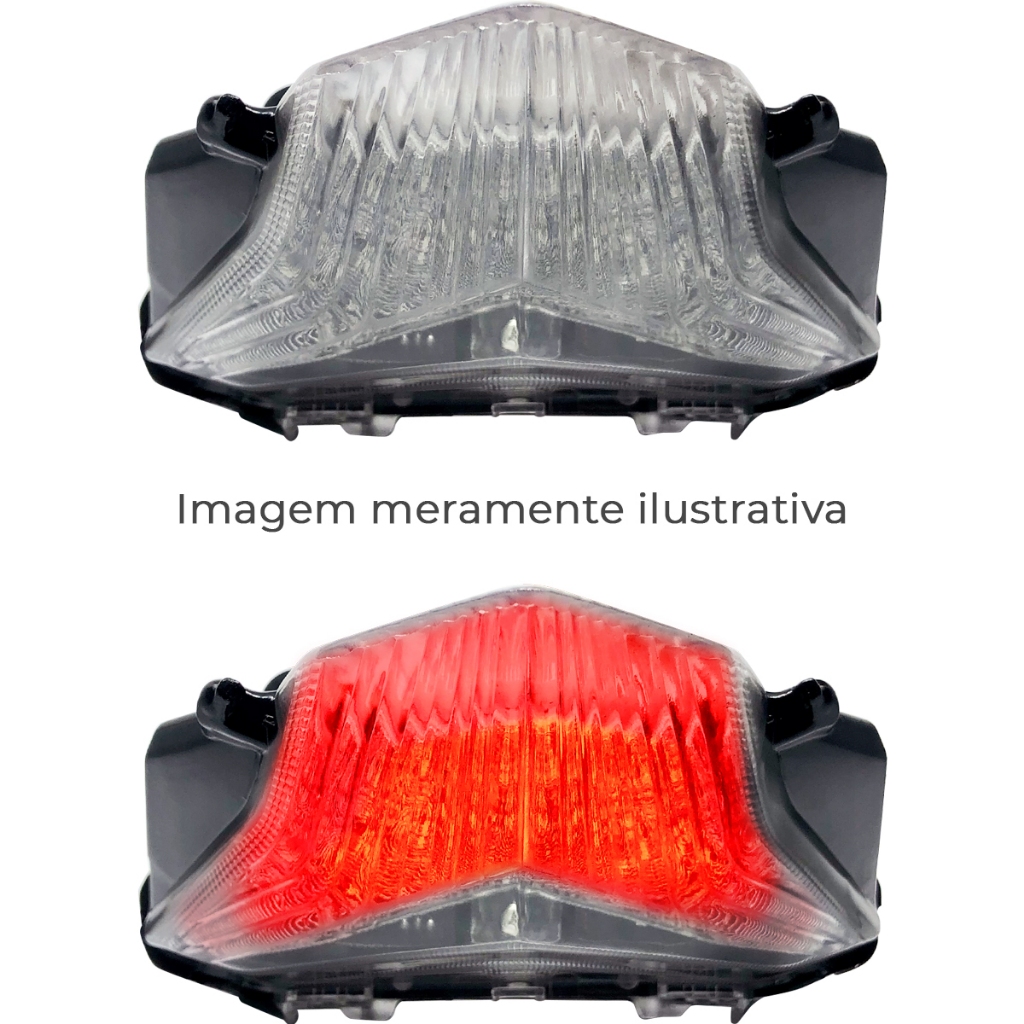 Lanterna Traseira CB 250 Twister 2016 em diante em LED. — imagem 2 de 2