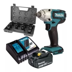 Chave De Impacto Bateria Makita Dtw190 18v Com Soquetes