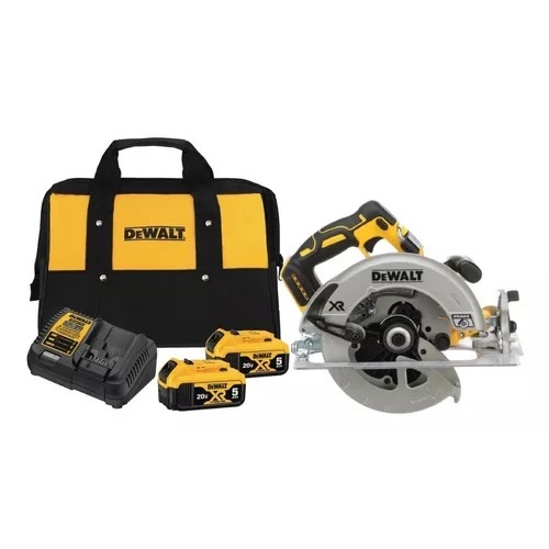 Serra Circular Dewalt Dcs570 20v 7-1/4 + 2 Baterias 5ah + Bolsa em Oferta na Shopee