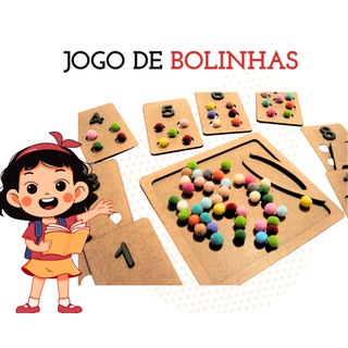Rêf 084 - Brinquedos Educativos Jogo de Contagem Pedagógico Sensorial Autismo - Madeira Mdf, Tabuleiro Montessori Didático Alfabeto Cognitivo Montessoriano Autista Atividade Educativa, Desenvolvimento da Criança