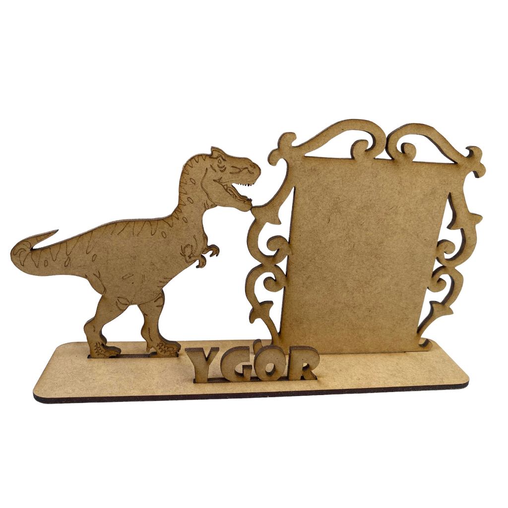 10 Porta Retratos Dinossauro Lembrancinhas Personalizados em MDF cru