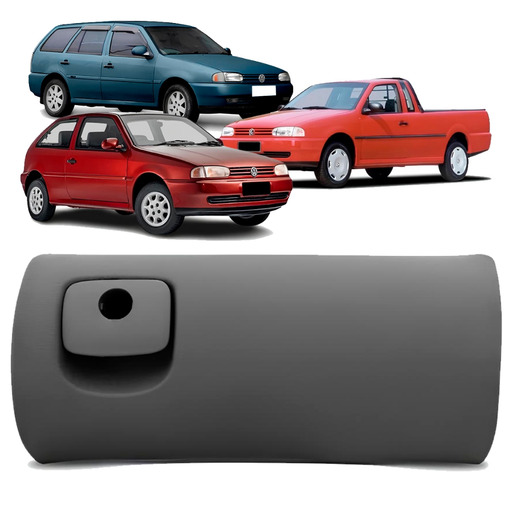 Tampa Porta Luvas Gol Parati Saveiro Bola G2 95 96 97 98 99 E Gol Special 2000 2001 2002 Cinza Claro