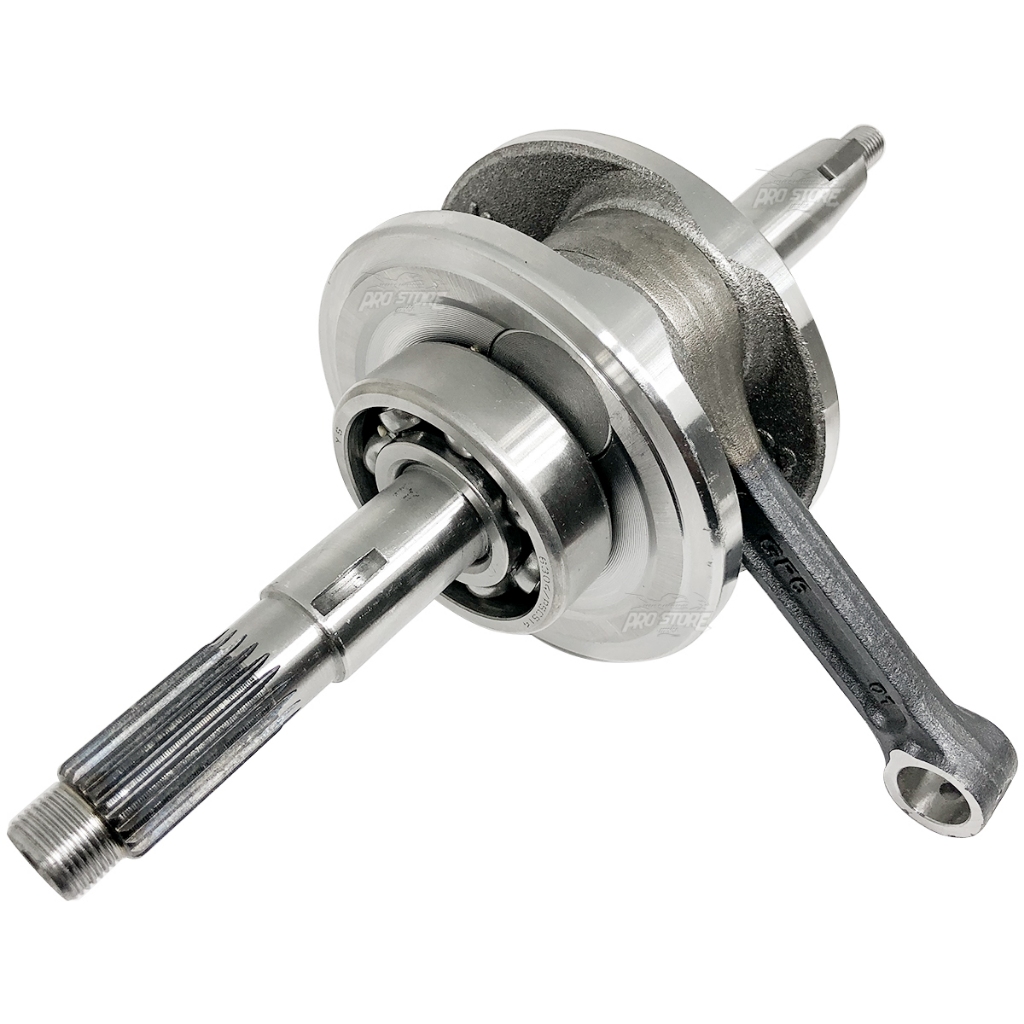 Virabrequim POP 100 2007 a 2015 completo com Biela e Rolamentos. em Oferta na Shopee