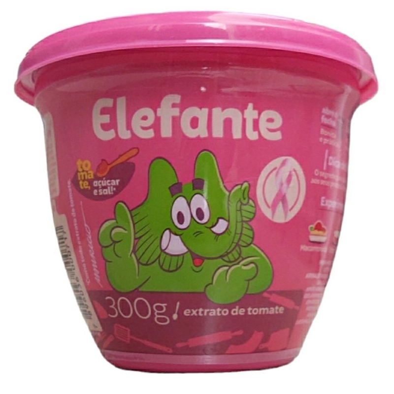 Extrato de Tomate Elefante Edição Outubro Rosa 300g