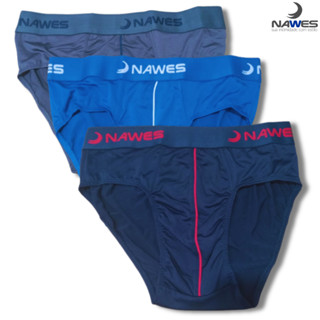 3 Cueca Nawes Slip em Microfibra com Elástico Exposto N17