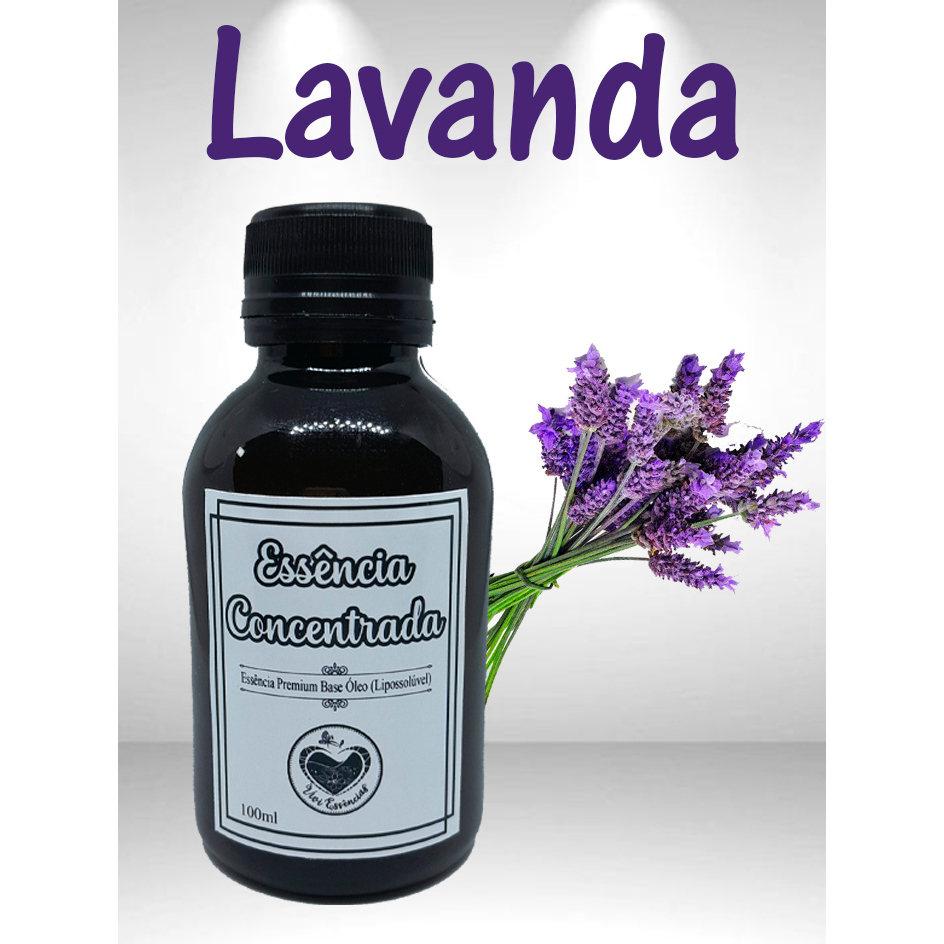 Essência Lavanda Concentrada 100ml Base Óleo Perfumaria Aromatizadores Difusores Saboaria Velas em Oferta na Shopee