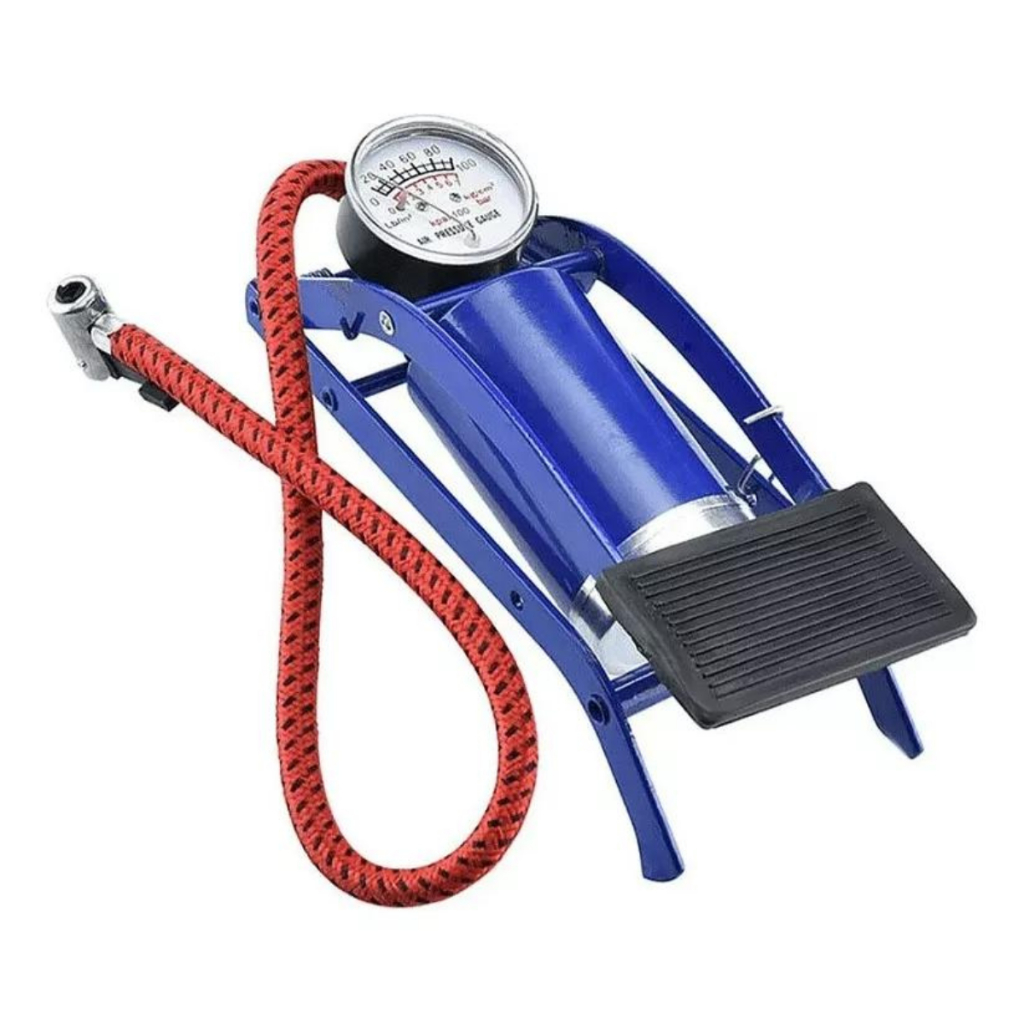 Bomba De Ar Com Pedal Tanque Alta Pressão Para Encher Pneus Bike Carro Bicicleta Bola Colchão em Oferta na Shopee
