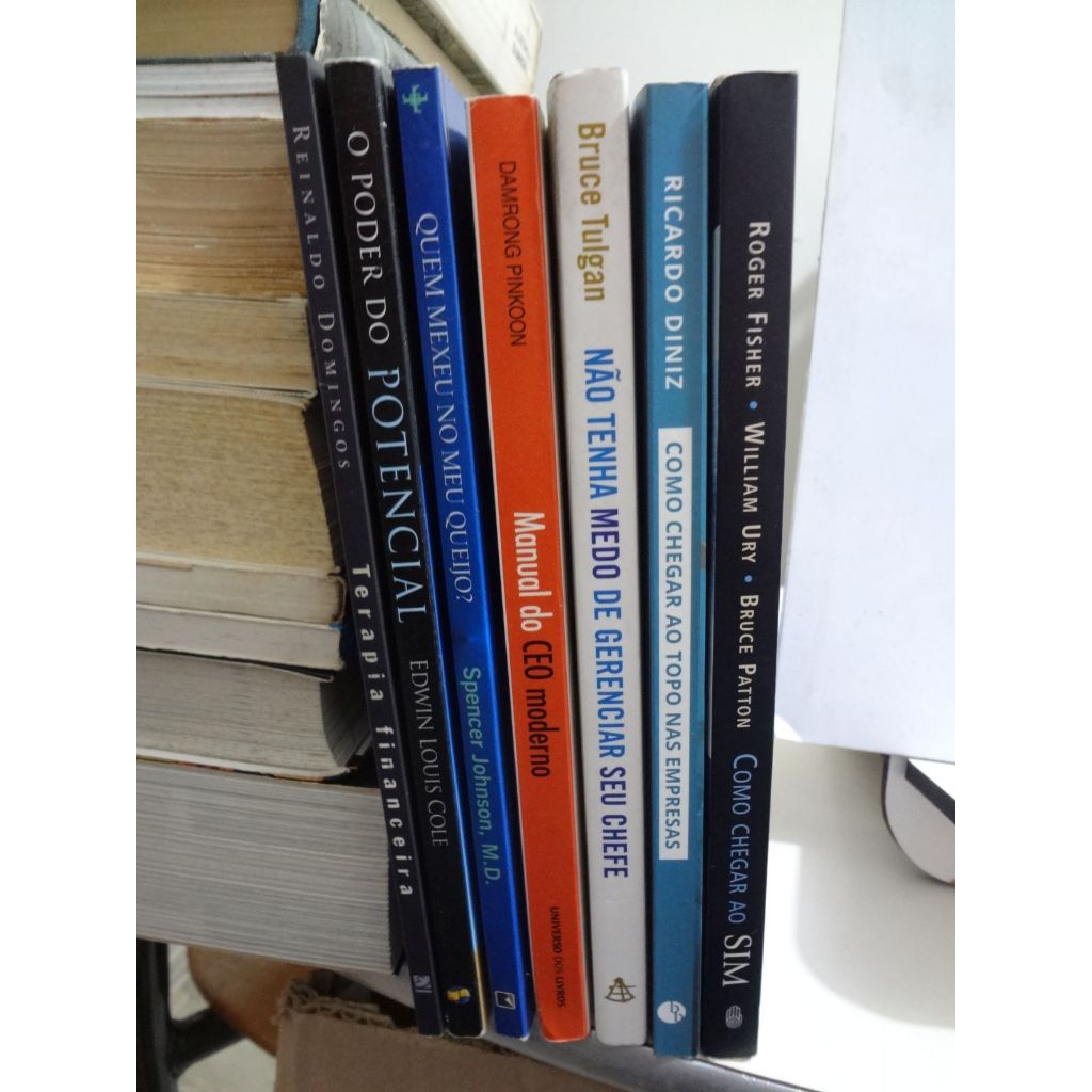 Livros para Desenvolvimento Pessoal Quem Mexeu No Meu Queijo /Poder do Potencial / Terapia Financeira / Manual do CEO Moderno / Não Tenha Medo de Gerenciar E outros Escolha o seu