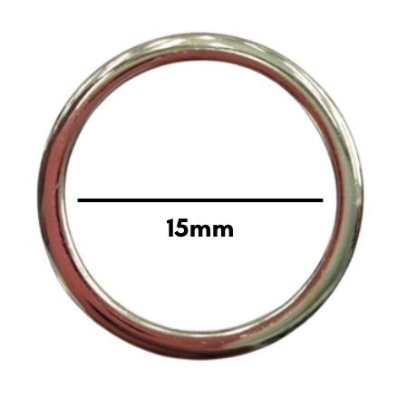 Argola Metal 15mm C/100 unidades - Biquíni/Lingerie - Prata / Dourado em Oferta na Shopee