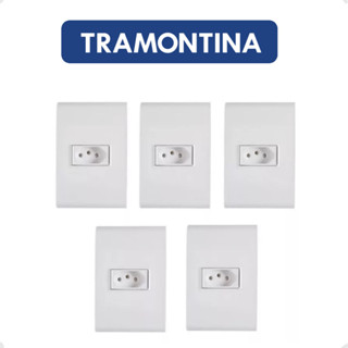 Kit 5 Tomadas Embutir Simples 10a 2p+t Liz Bc Tramontina
