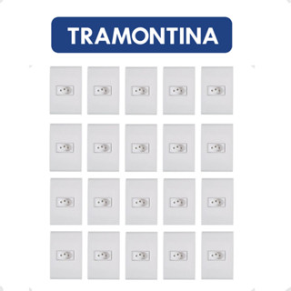Kit 20 Tomada Simples 2PT+T 10A 4X2 Embutir Liz Tramontina