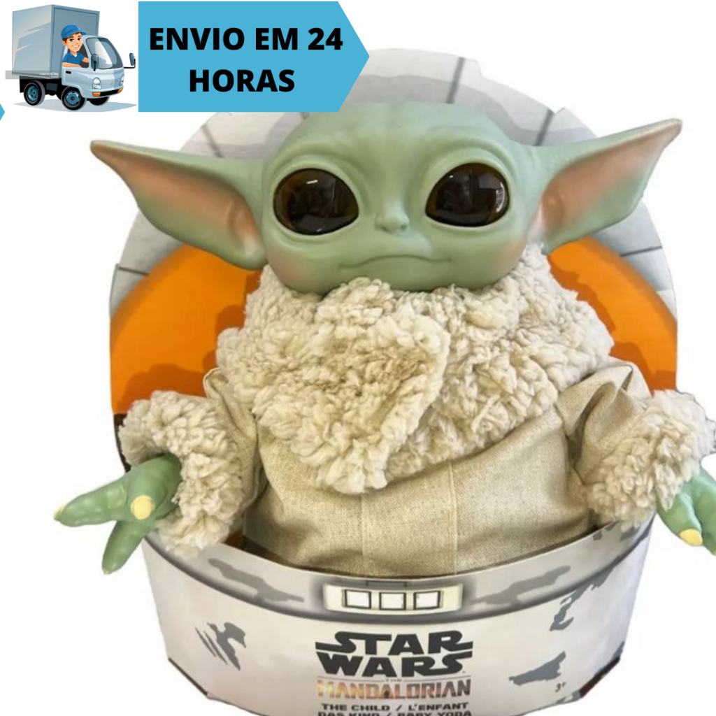 Pelúcia Plush Baby Yoda Star Wars 30cm Mandalorian Disney em Oferta na Shopee