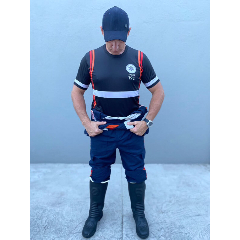 Camisa Samu preta em Oferta na Shopee