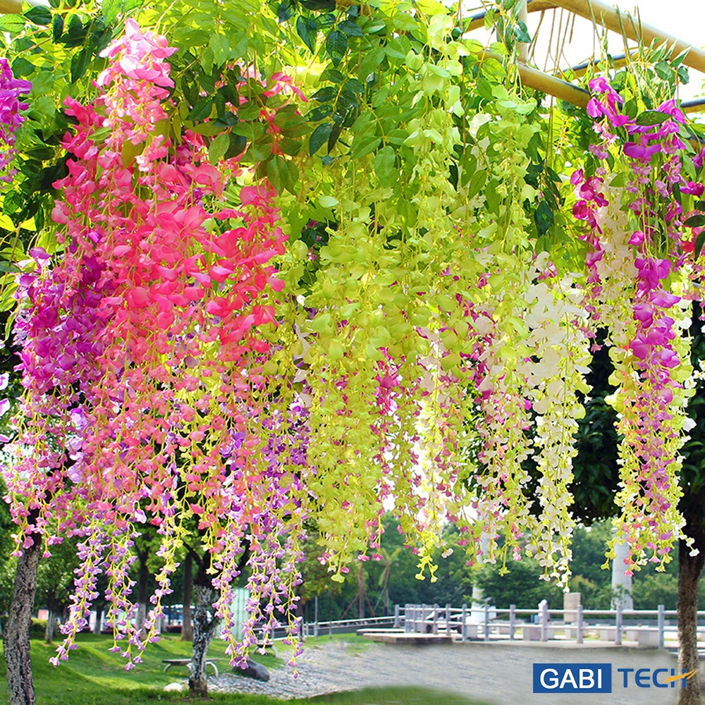 KIT20 KIT10 Flor Artificial de Seda / Videira de Orquídea Suspensa / Guirlanda de Planta Doméstica / Decoração de Parede