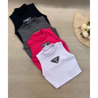 Kit 3 Croppeds Regata Prada Feminino Moda Gringa