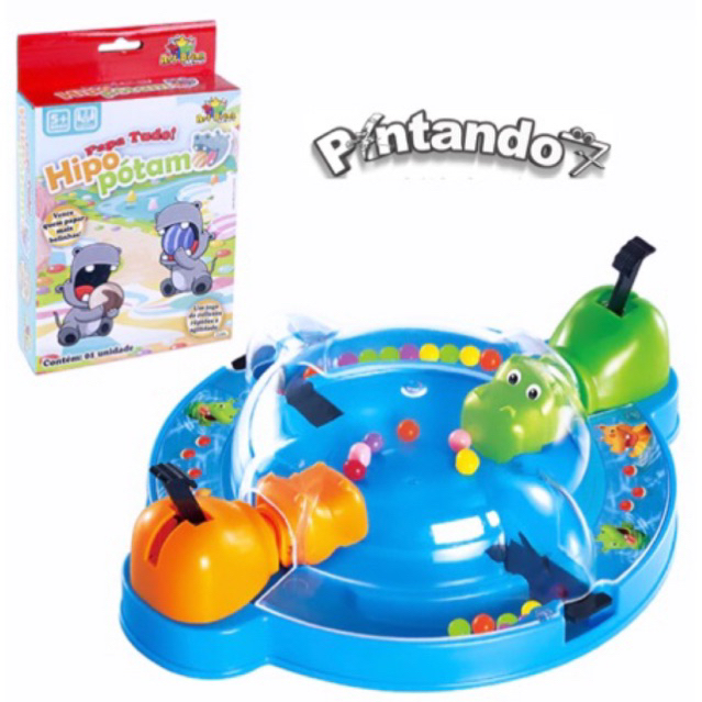 Jogo Papa Bolinhas Hipopótamo Papa Tudo Brinquedo Infantil
