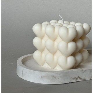 Vela Aromática Bubble Heart ~ 115g | CERA VEGETAL!