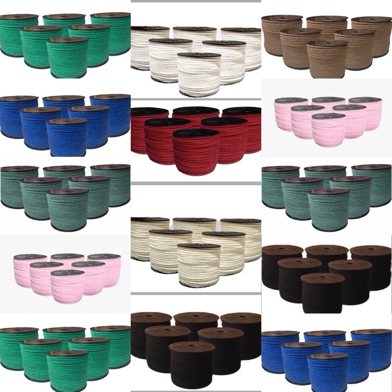 Cordão Corda de Algodão Macramê Trançado 4mm 100metros Várias Cores Promoção