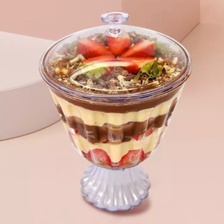 12 Taça Confeiteiro com tampa Acrilica Cristal 1,250L LSC TOYS// em Oferta na Shopee