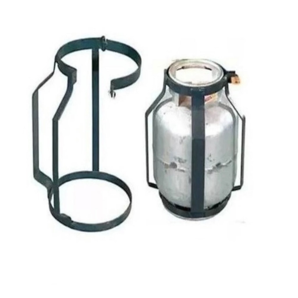 Suporte Botijão De Gás 13kg Caminhao Carreta Onibus Motorhome Trailer Casa Acessorios