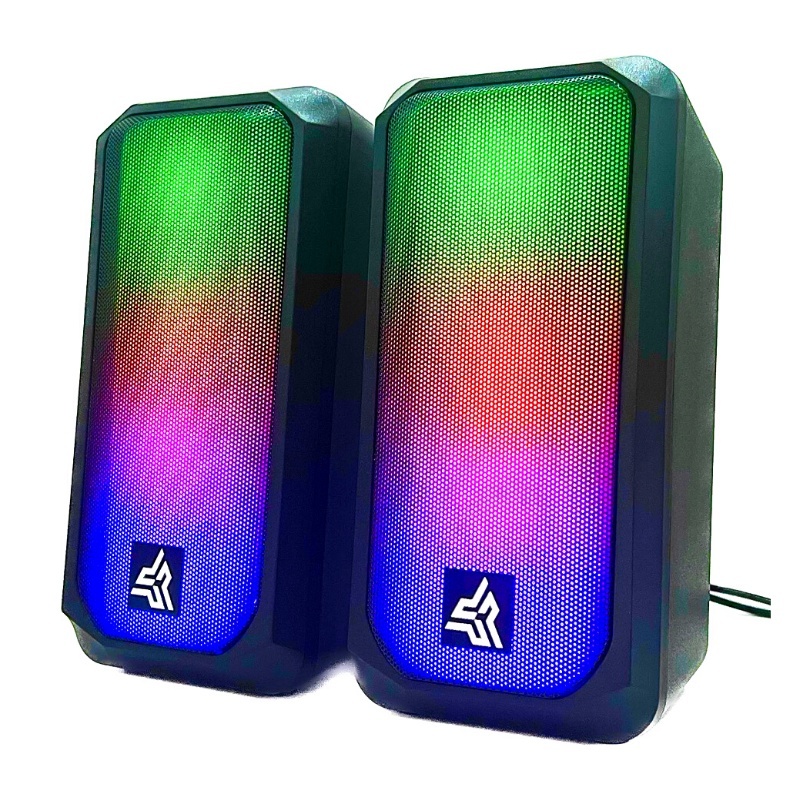 Caixa de som PC Gamer Led RGB para Computador Notebook
