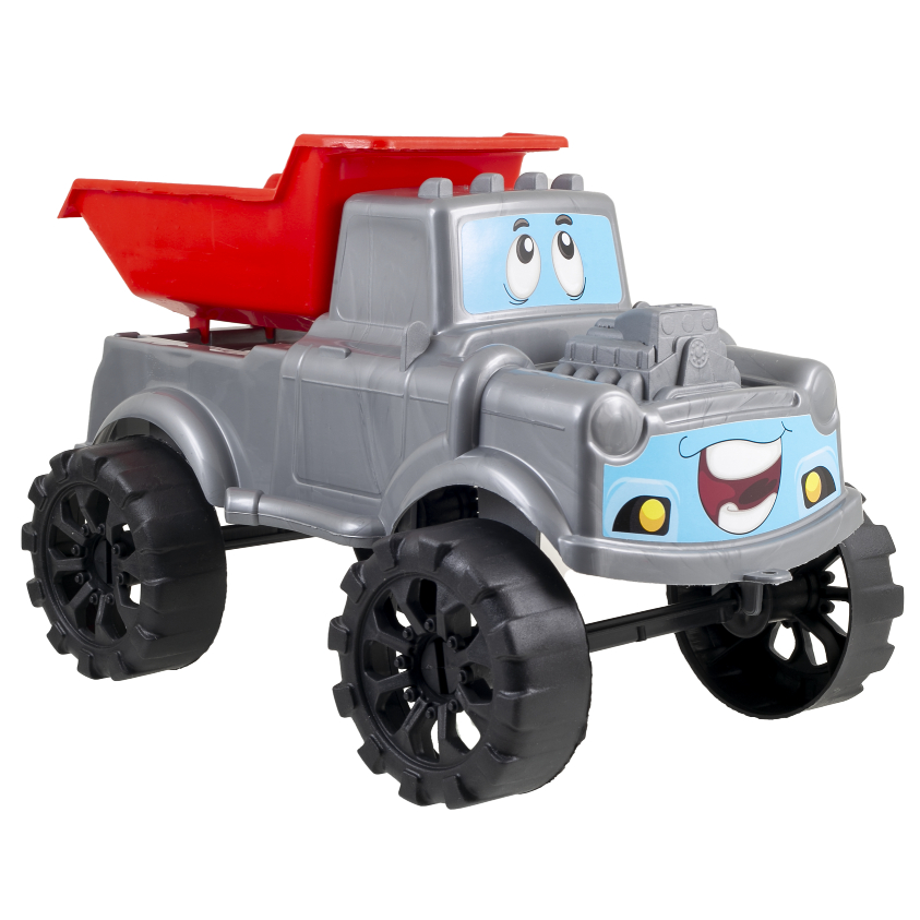 Caminhão Brinquedo Caçamba Articulada - Com Carinha Cheia De Personalidade - 32cm - Certificado Inmetro QUEEN SHOP em Oferta na Shopee