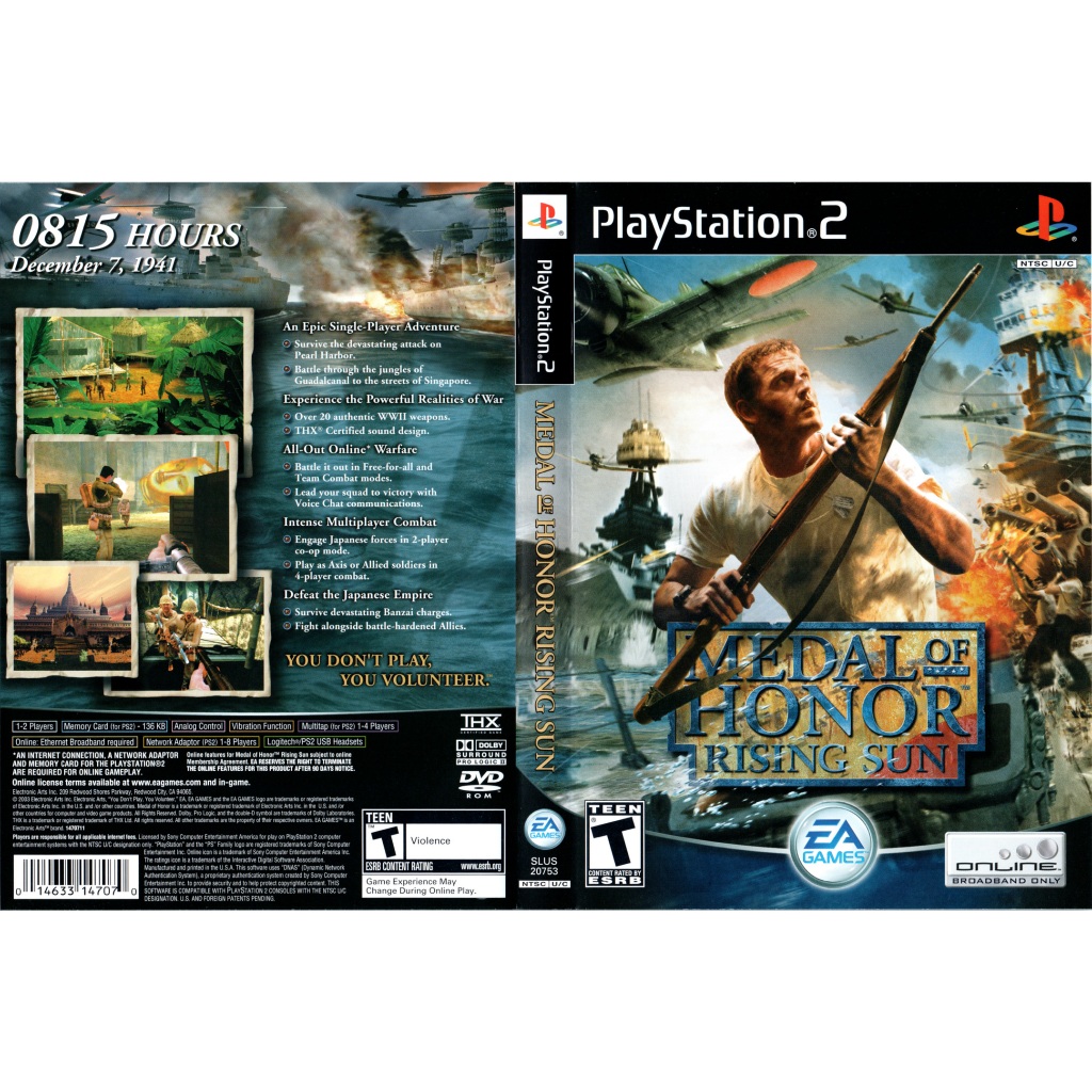 Medal of Honor Rising Sun - PS2