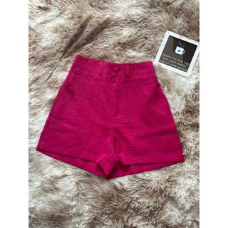 Short  Feiminino linho cintura alta casual todos combinam simples ziper com Bolso  e Botão em Oferta na Shopee