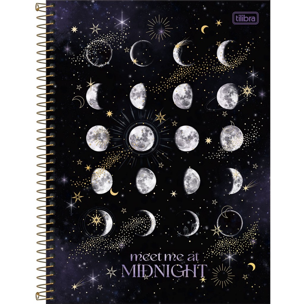 Caderno Espiral Capa Dura Universitário 10 Matérias Magic 160 Folhas