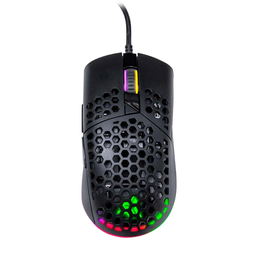 Mouse Gamer Profissional Jogos 12800 DPI Ergonômico iluminação RGB