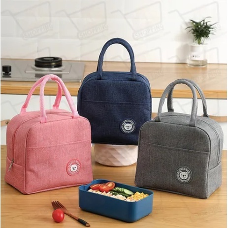 Bolsa térmica quente e frio marmita Fitness Academia trabalho pequena impermeável qualidade ziper academia passeio Lancheira