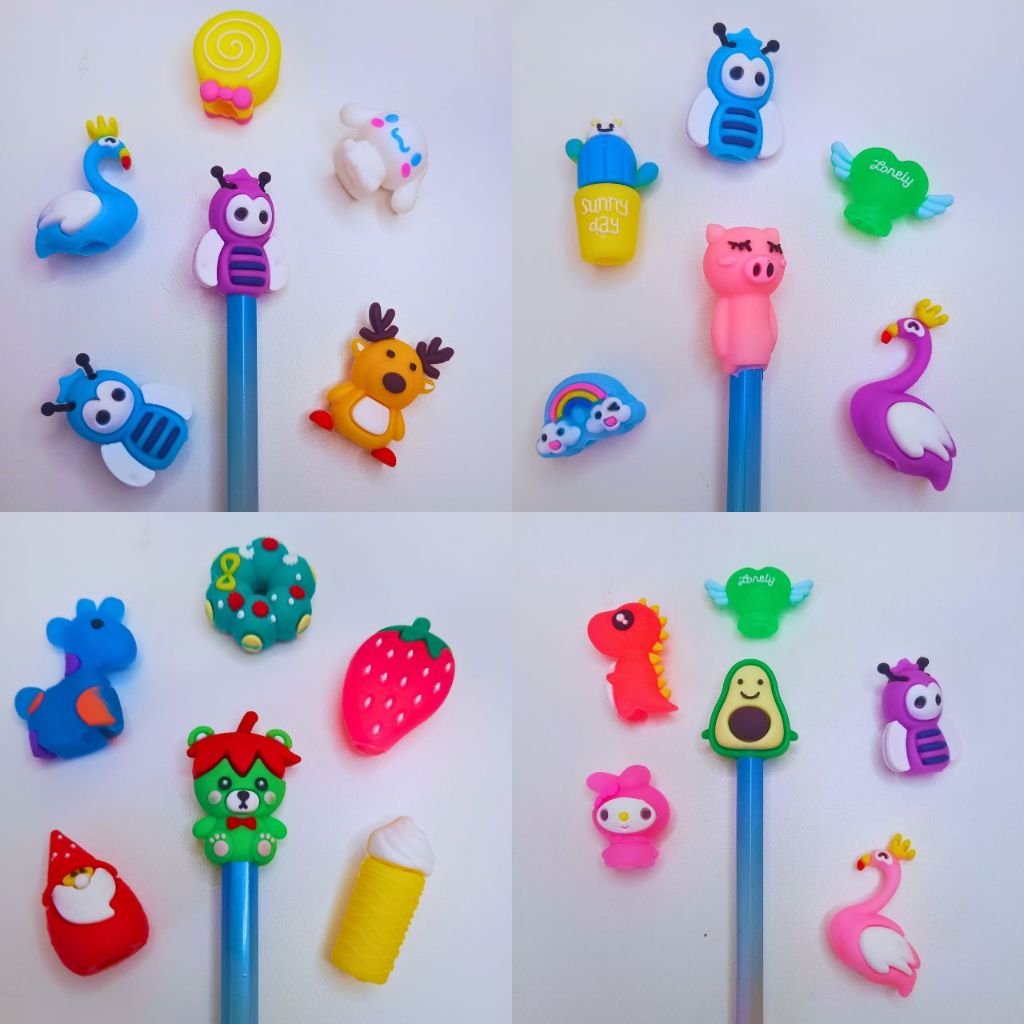 Kit Ponteira Para Lápis e Caneta em Silicone em Oferta na Shopee